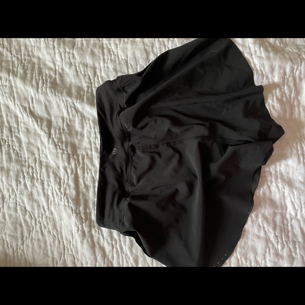NWWOT Find your pace 3” black lululemon shorts